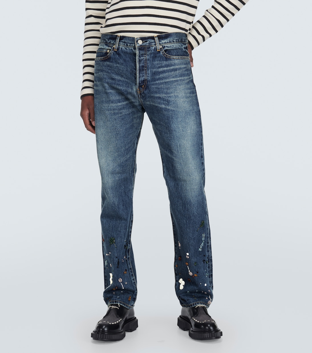 Jeans rectos con cuentas | Undercover