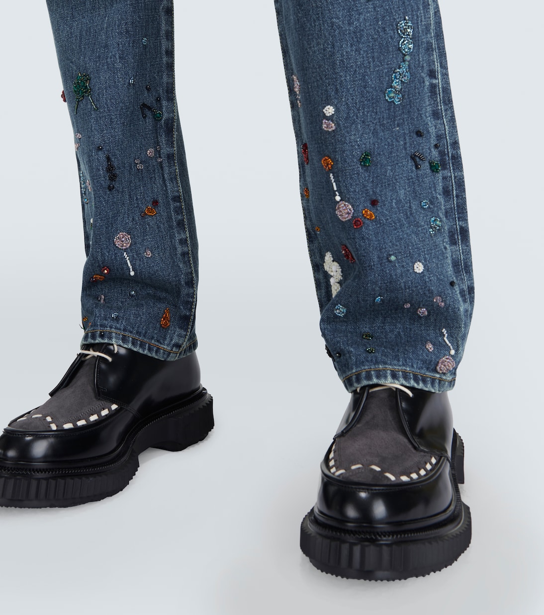 Jeans rectos con cuentas | Undercover
