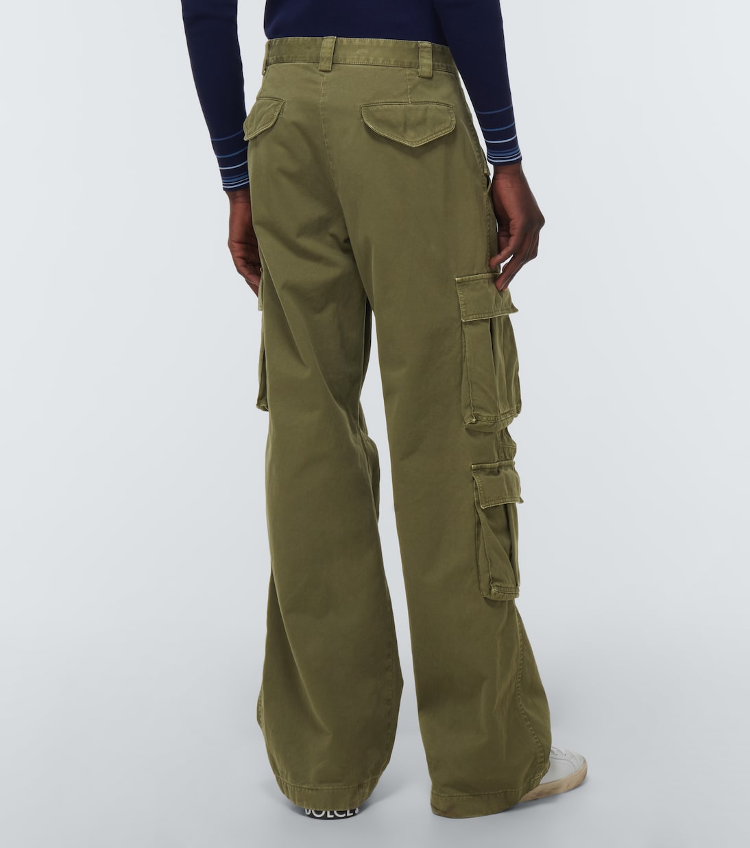 Pantalon cargo à taille haute en coton | Dolce&Gabbana