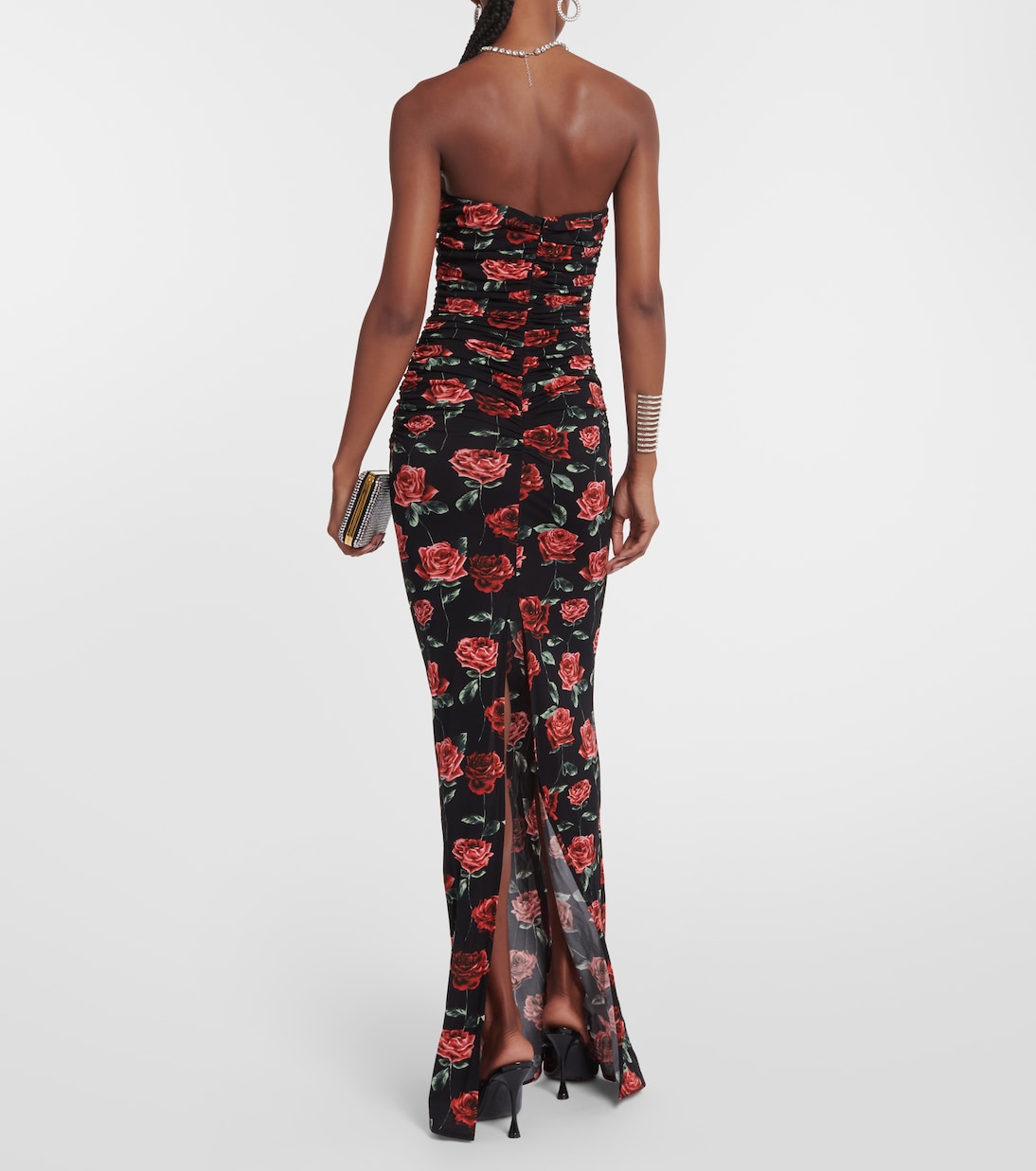 Floral bustier jersey maxi dress | Magda Butrym