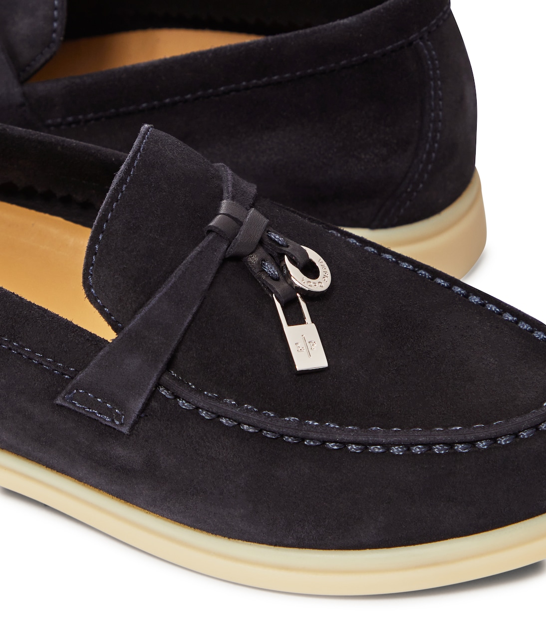 Mocassins Summer Charms Walk en daim | Loro Piana Kids