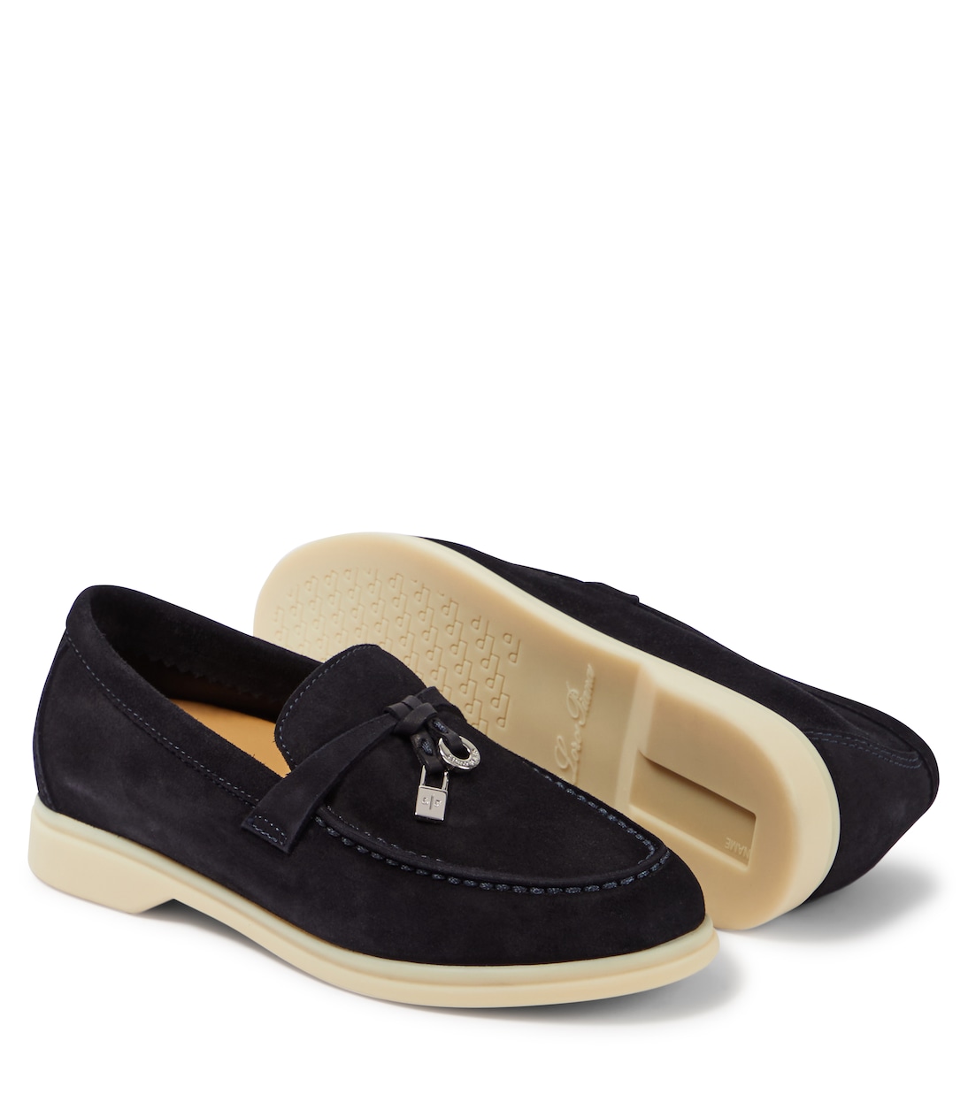 Mocassins Summer Charms Walk en daim | Loro Piana Kids