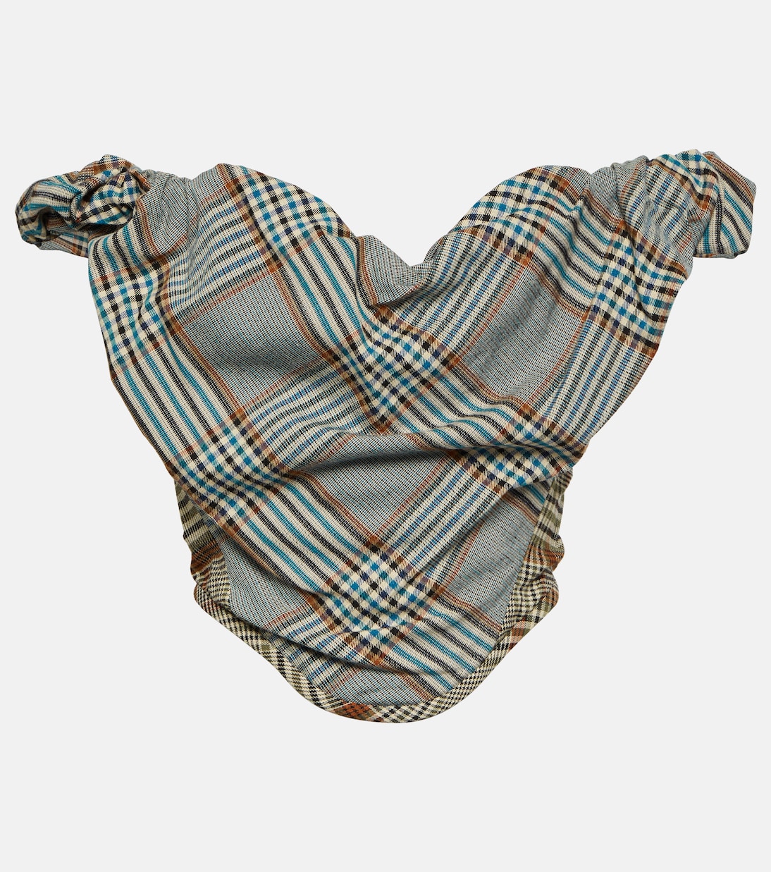 Top bustier in crêpe a quadri | Vivienne Westwood