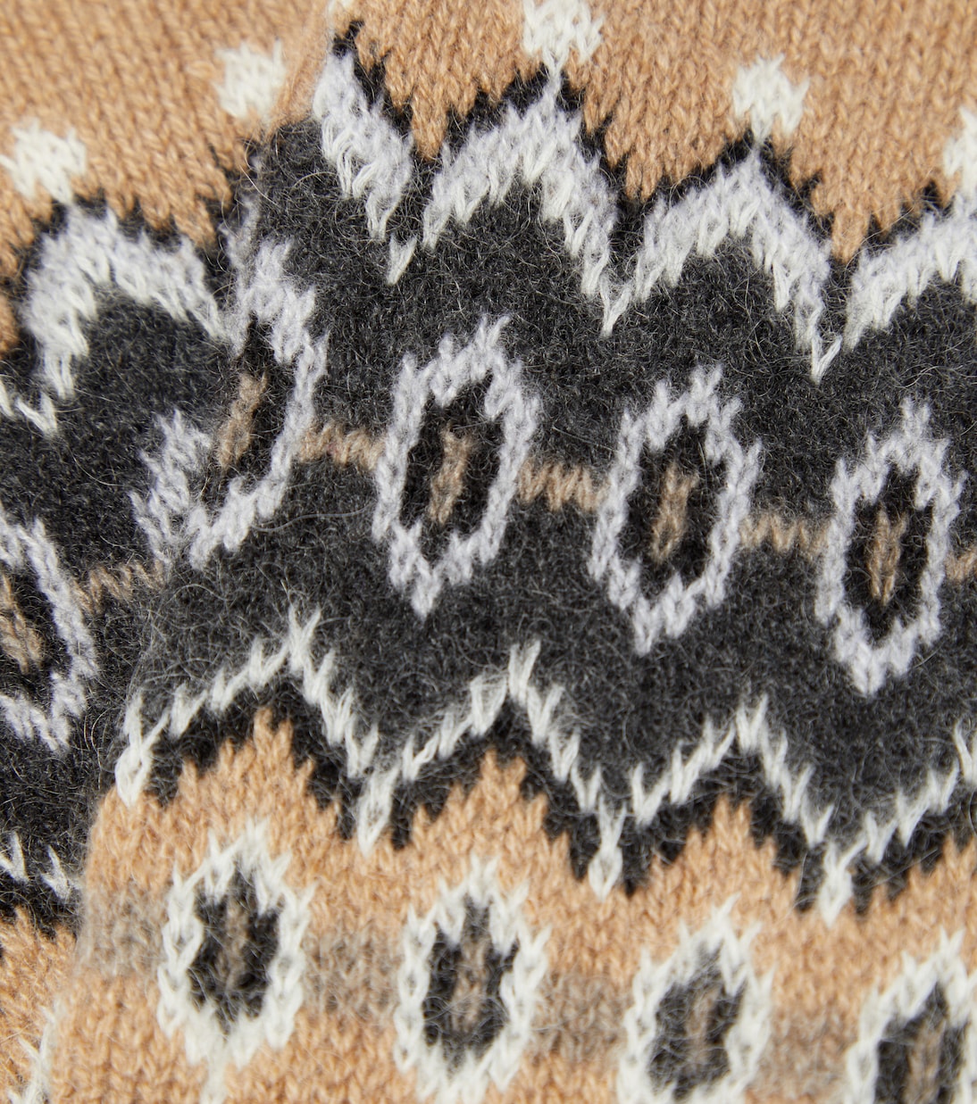 Guanti Vail in misto cashmere con intarsi | Khaite