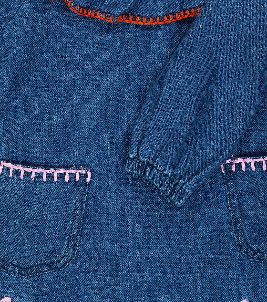 Baby embroidered denim dress | Stella McCartney Kids