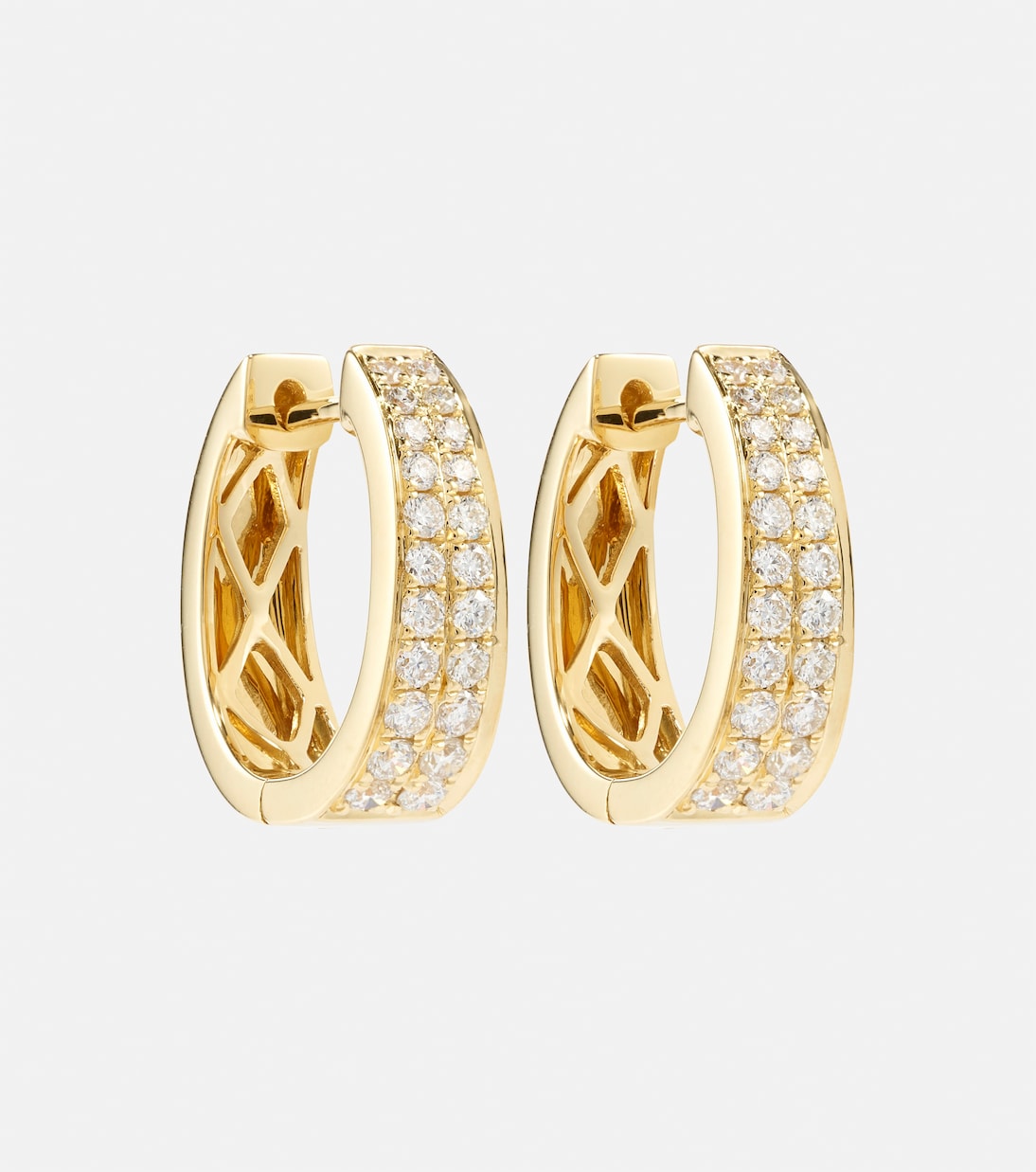 Boucles d'oreilles Meryl Small en or 18 ct et diamants | Anita Ko