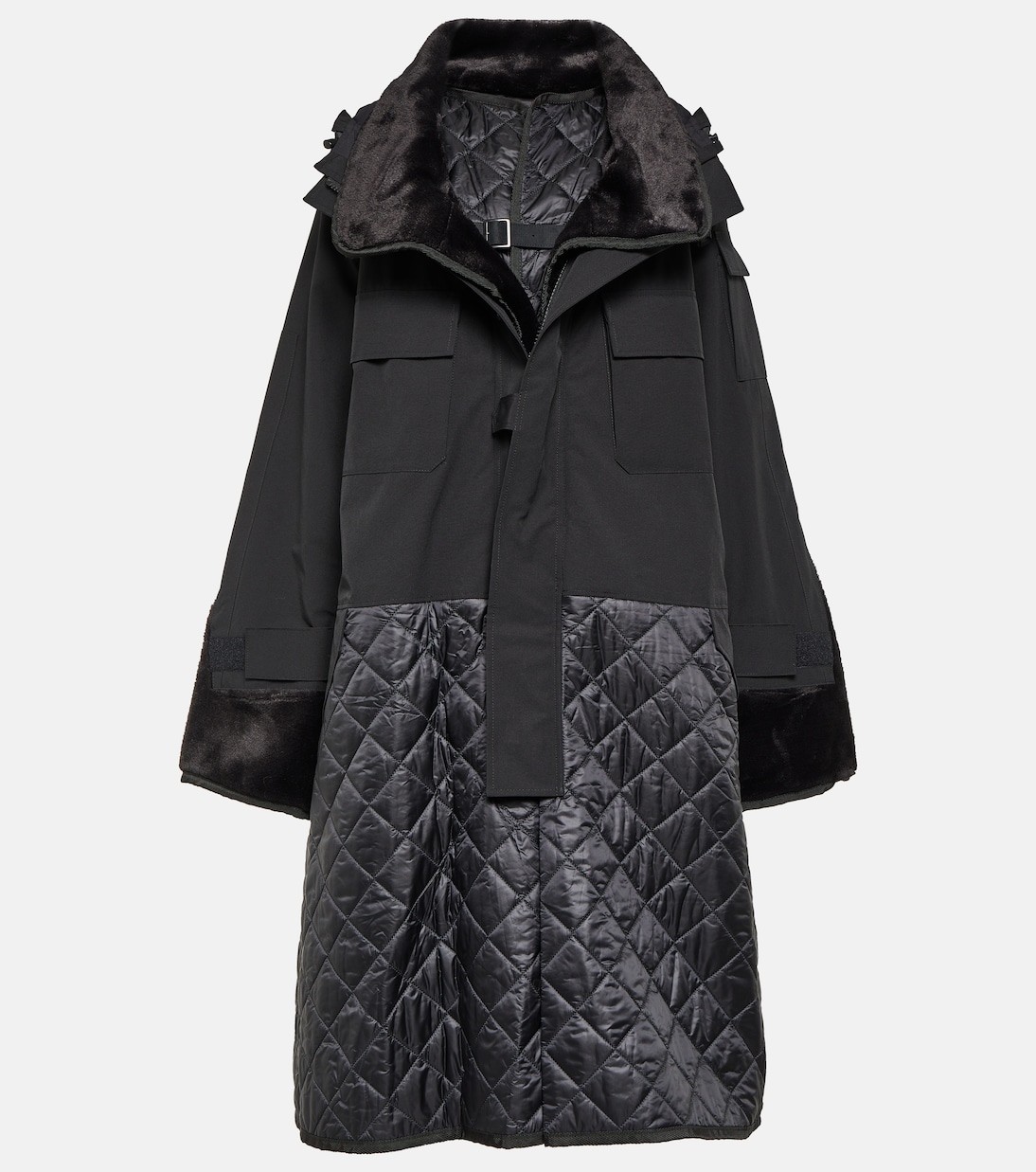 Cappotto con shearling sintetico | Junya Watanabe