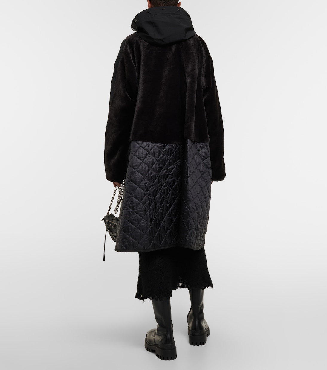 Cappotto con shearling sintetico | Junya Watanabe