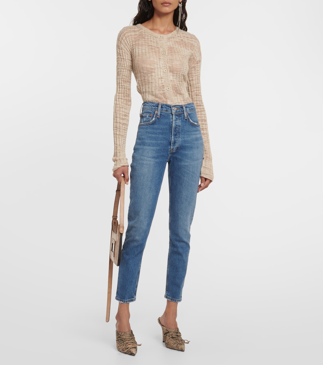 Jeans skinny Nico de tiro alto | Agolde