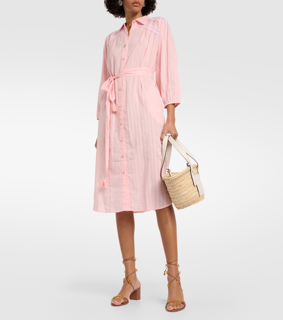 Vestido camisero Cressida de algodón | Melissa Odabash