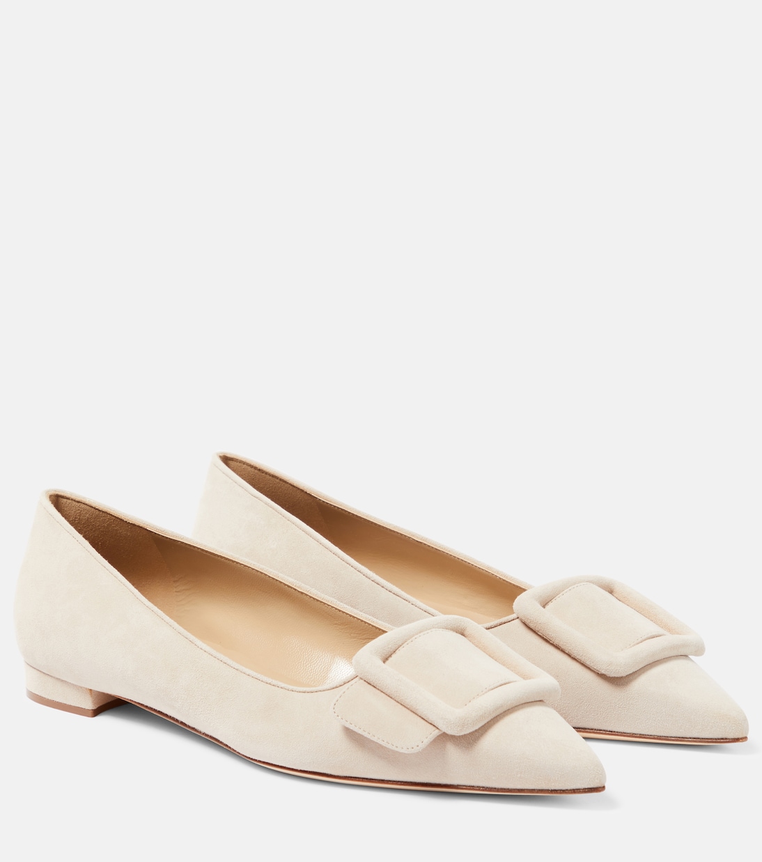 Chaussures plates Maysale en daim | Manolo Blahnik