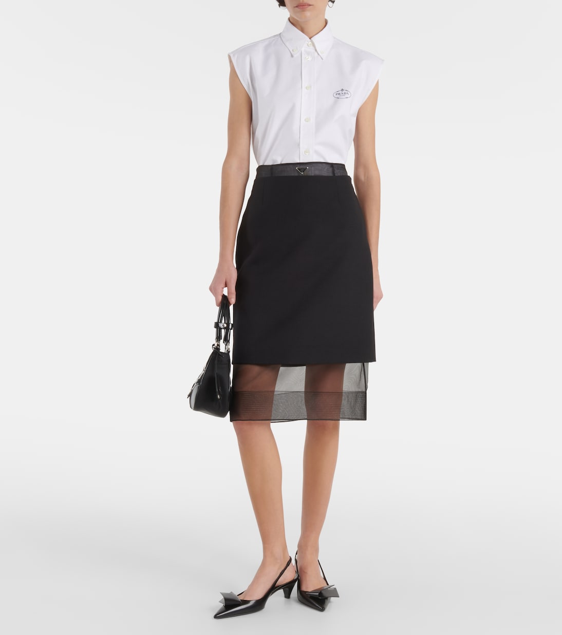 Camicia con logo | Prada