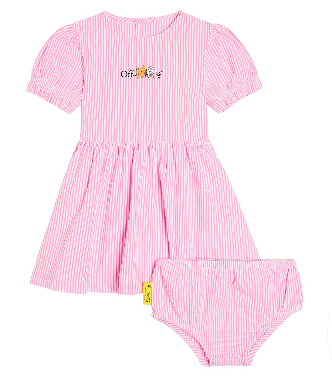 Baby Set Funny Flowers aus Kleid und Höschen | Off-White Kids
