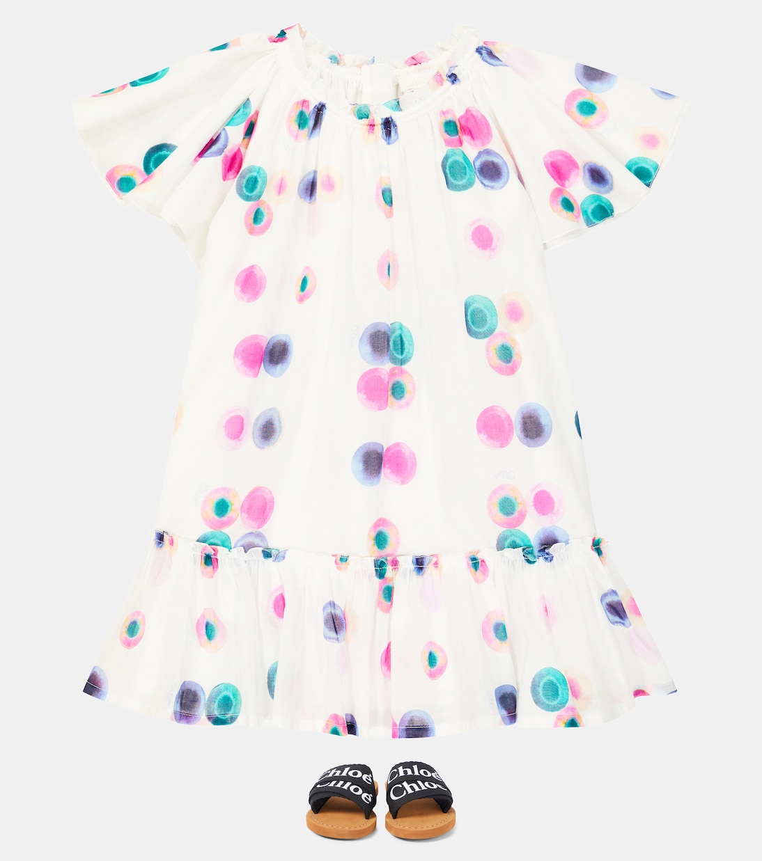 Kleid aus Baumwolle | Chloé Kids