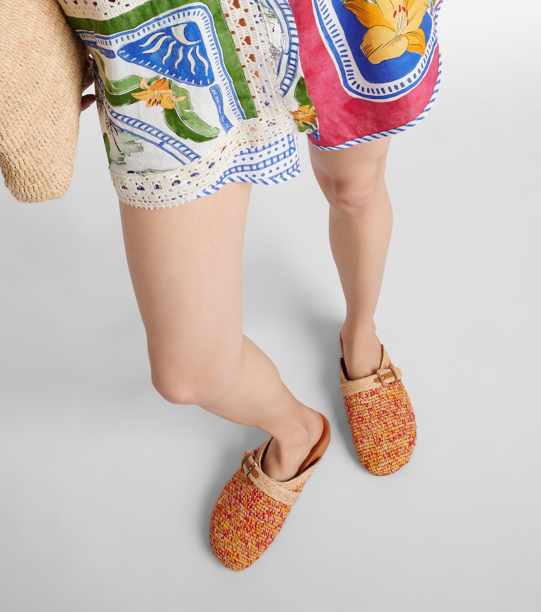 Mules Quinta in rafia | Clergerie