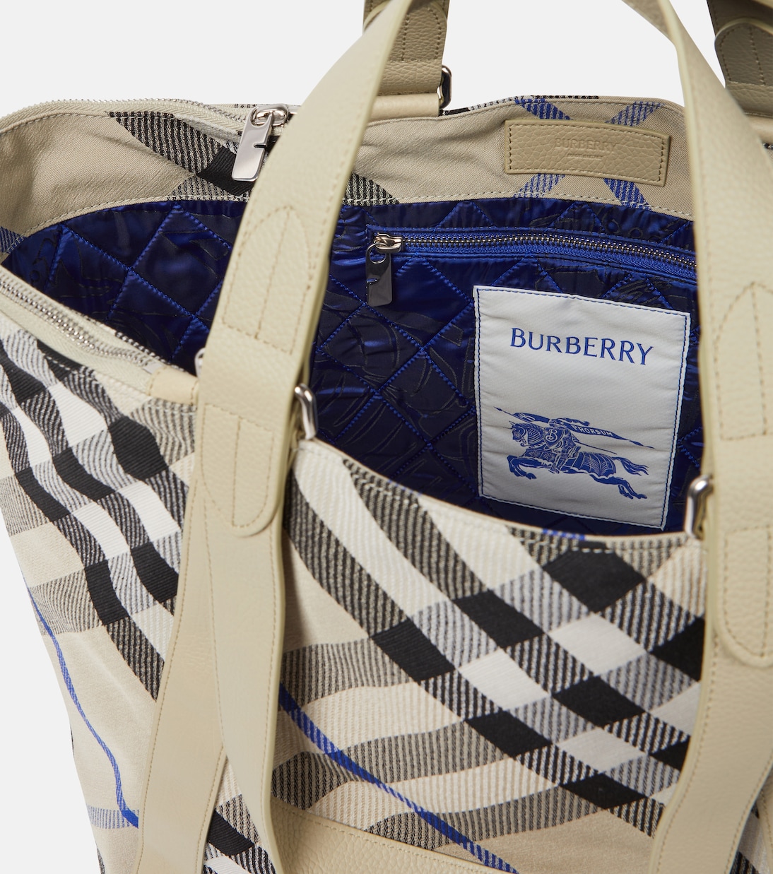 Tote Large en jacquard a cuadros | Burberry