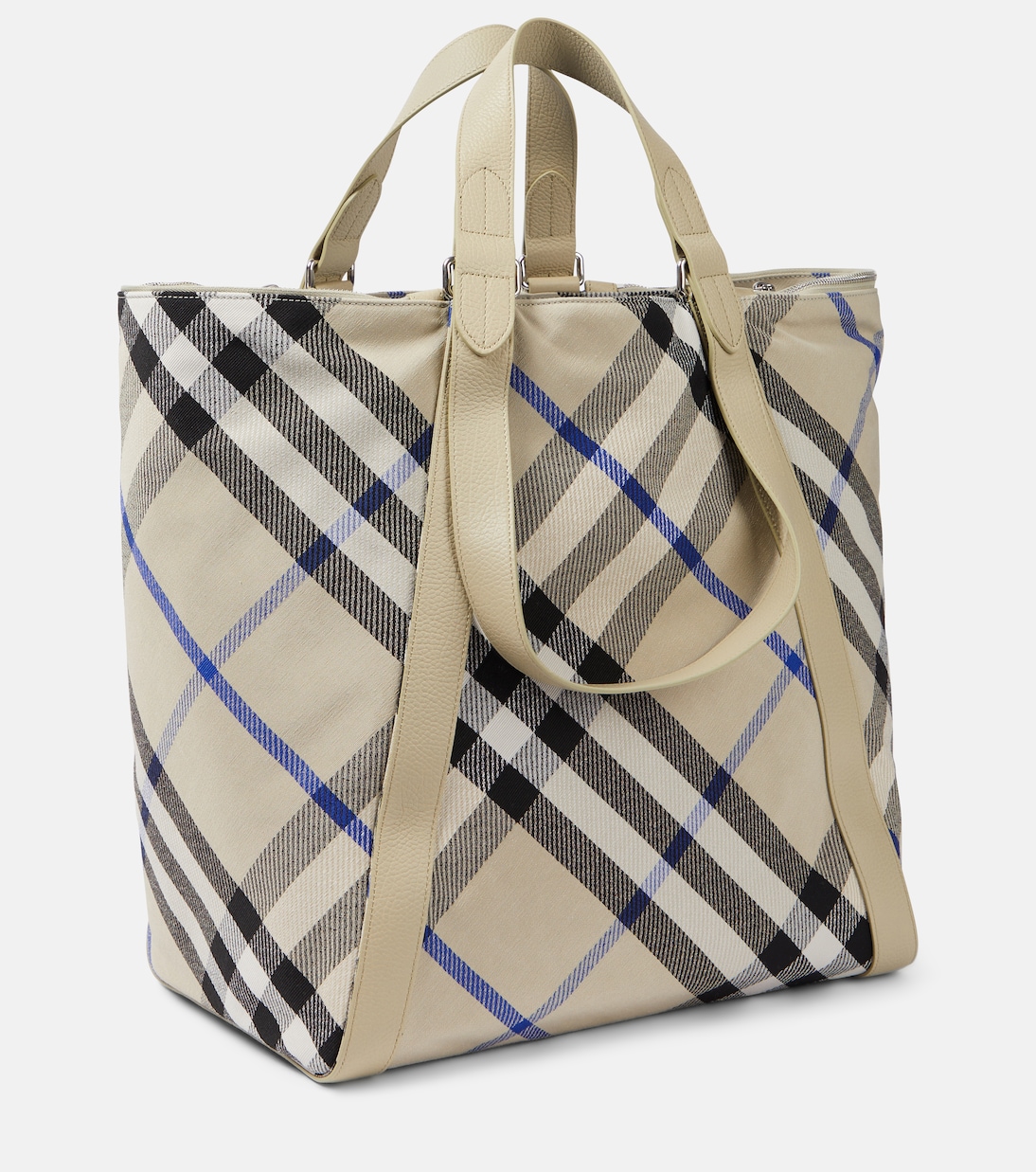 Tote Large en jacquard a cuadros | Burberry