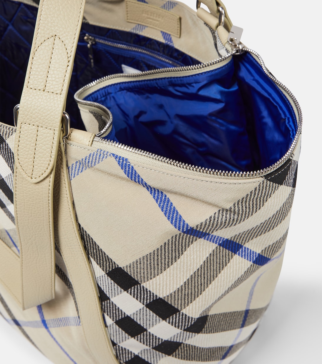 Tote Large en jacquard a cuadros | Burberry