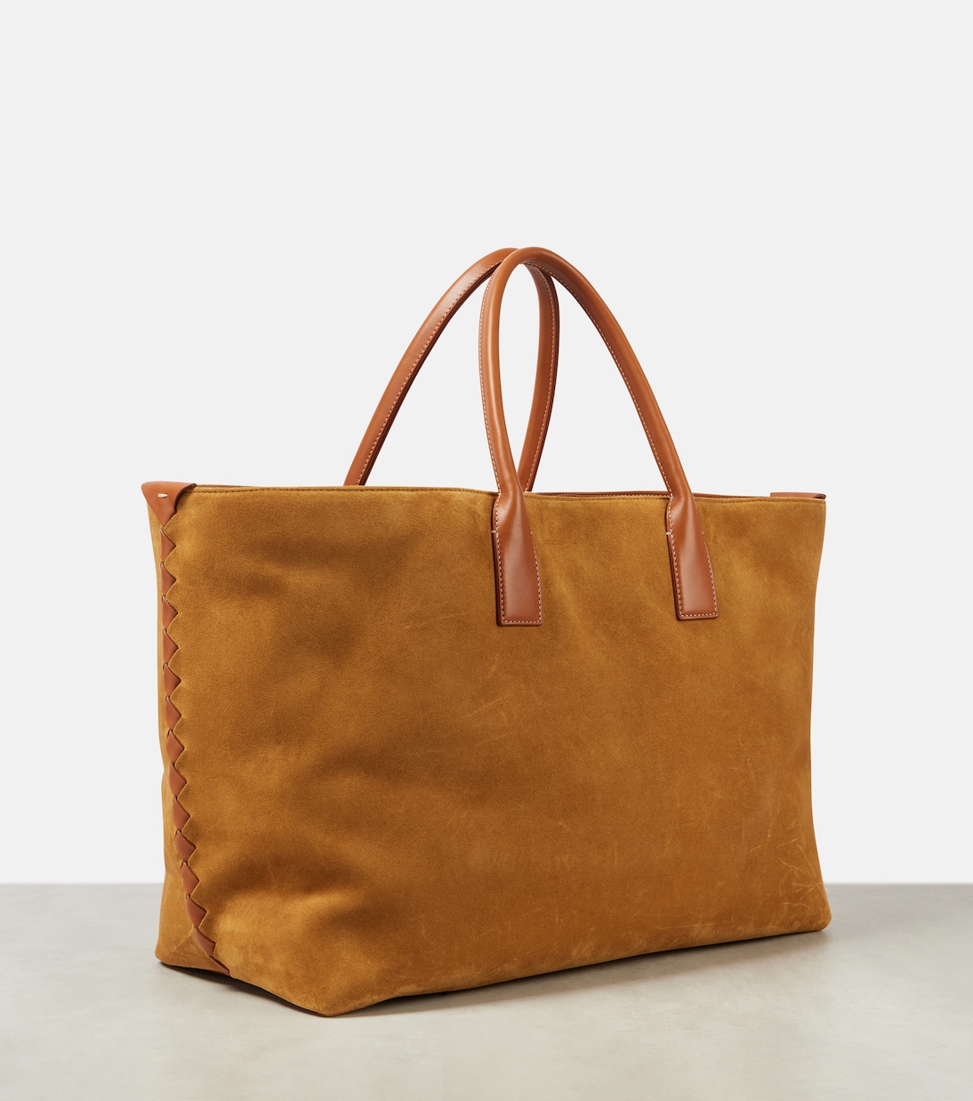 Borsa Cabat Large in suede | Bottega Veneta