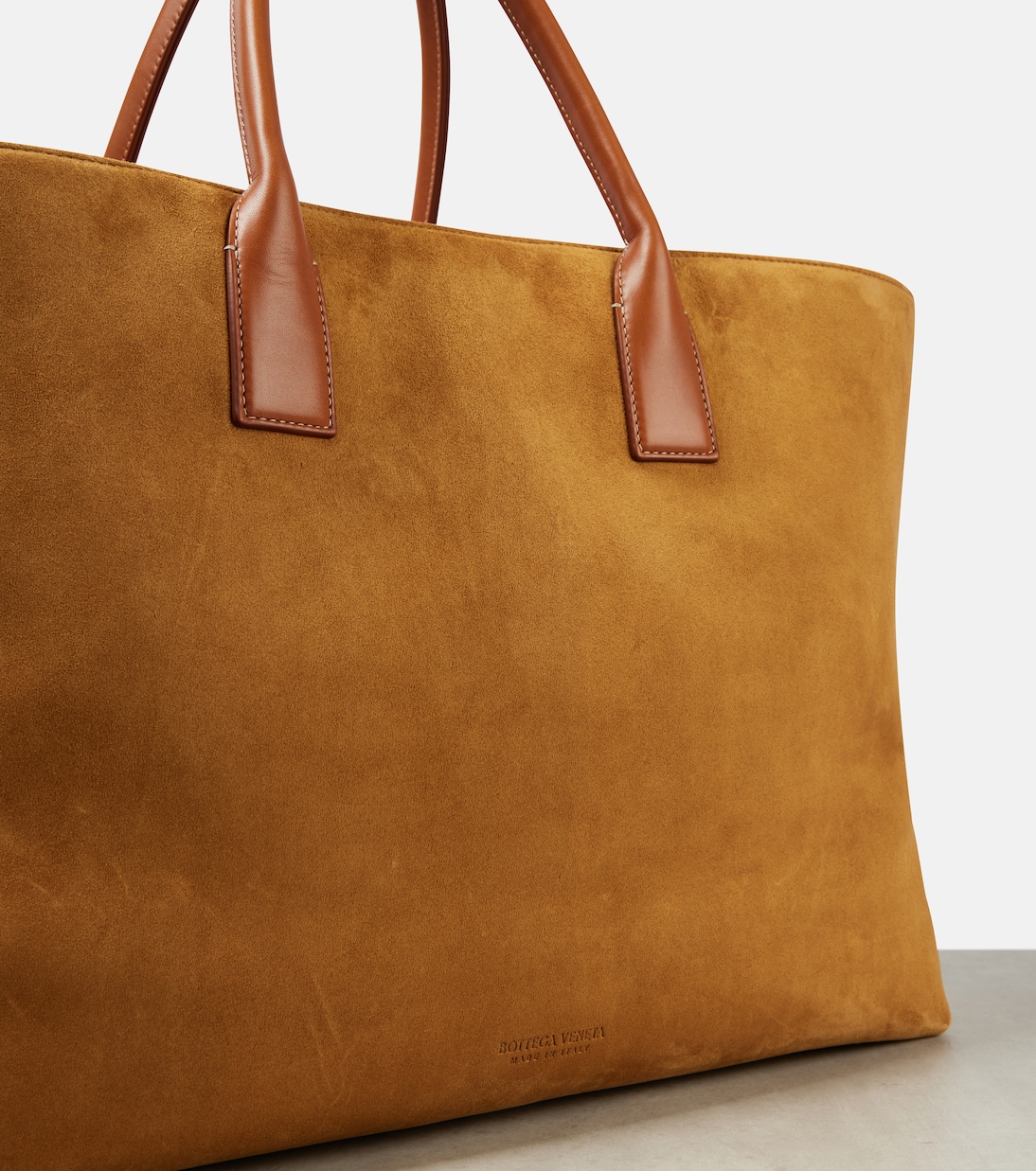 Borsa Cabat Large in suede | Bottega Veneta
