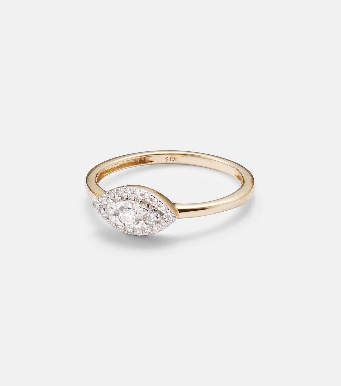 Bague Muse en or 10 ct et diamants | Stone and Strand