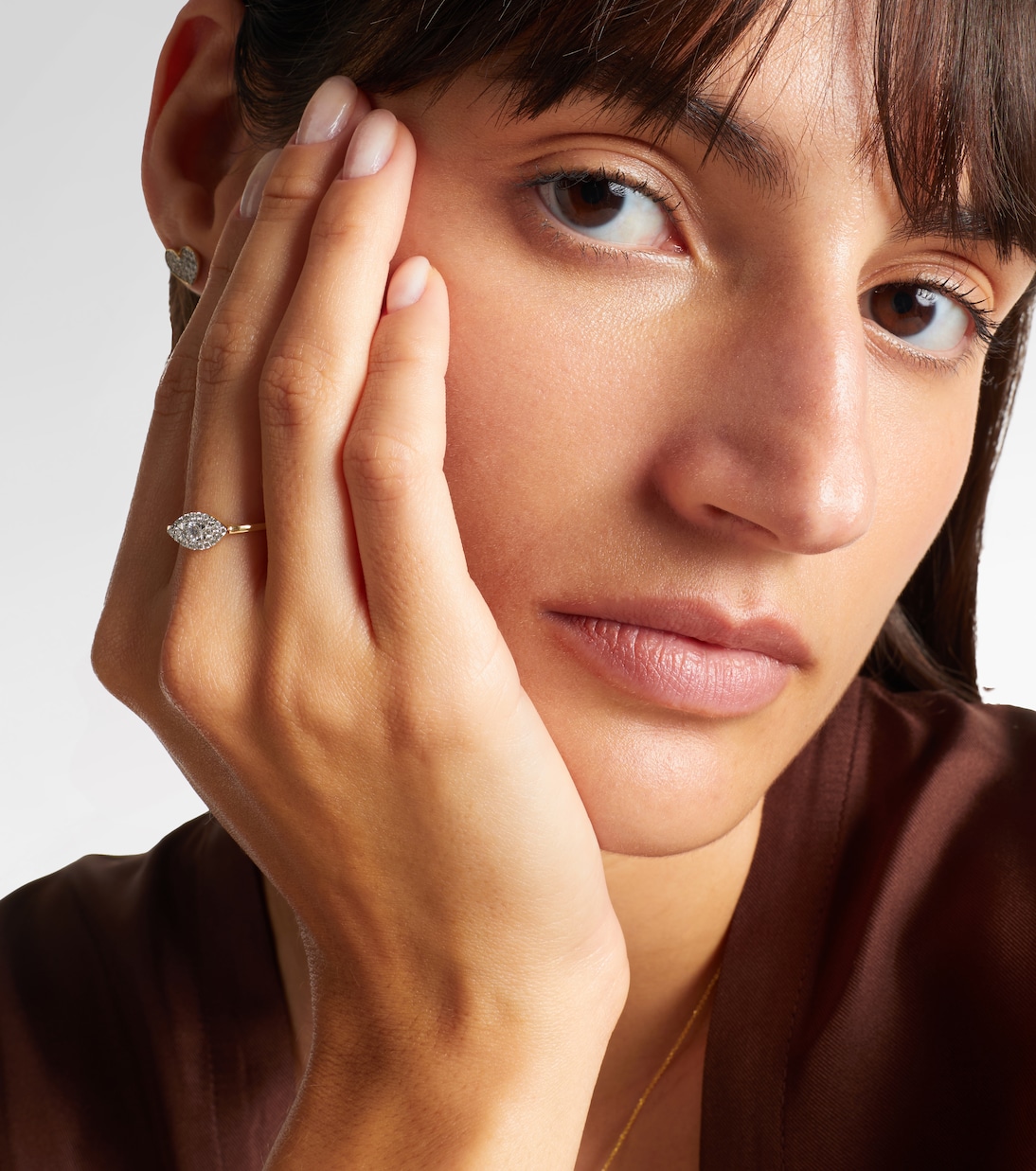 Muse 10kt gold ring with diamonds | Stone and Strand