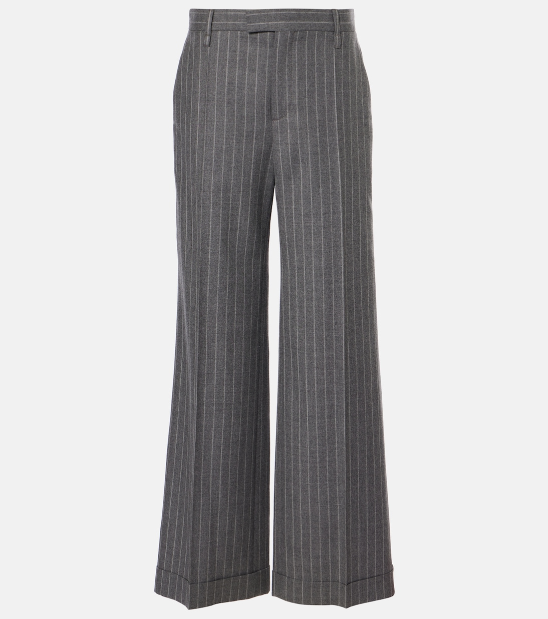 Pantaloni a gamba larga in lana vergine  | Brunello Cucinelli