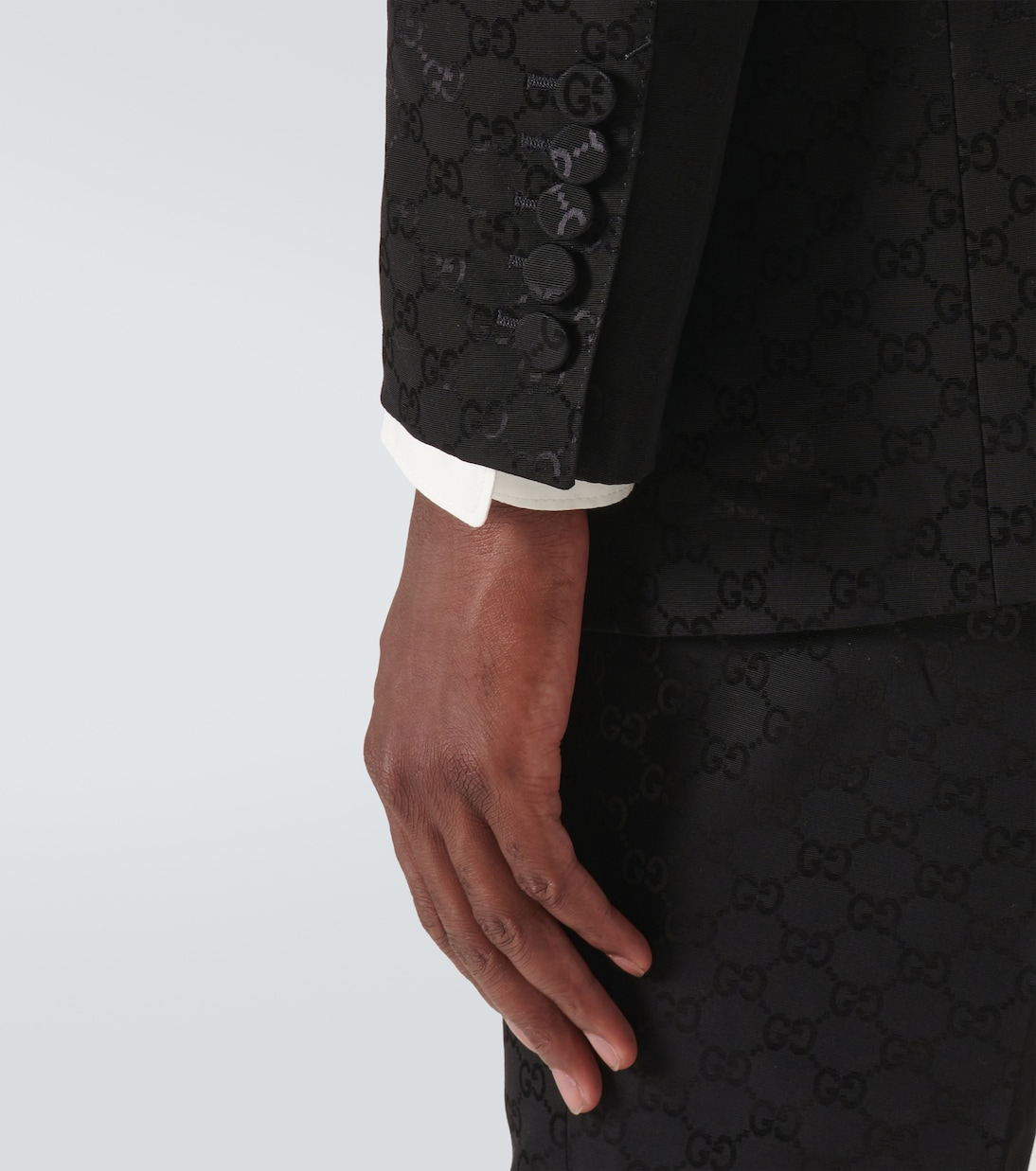 Blazer in misto cotone GG | Gucci