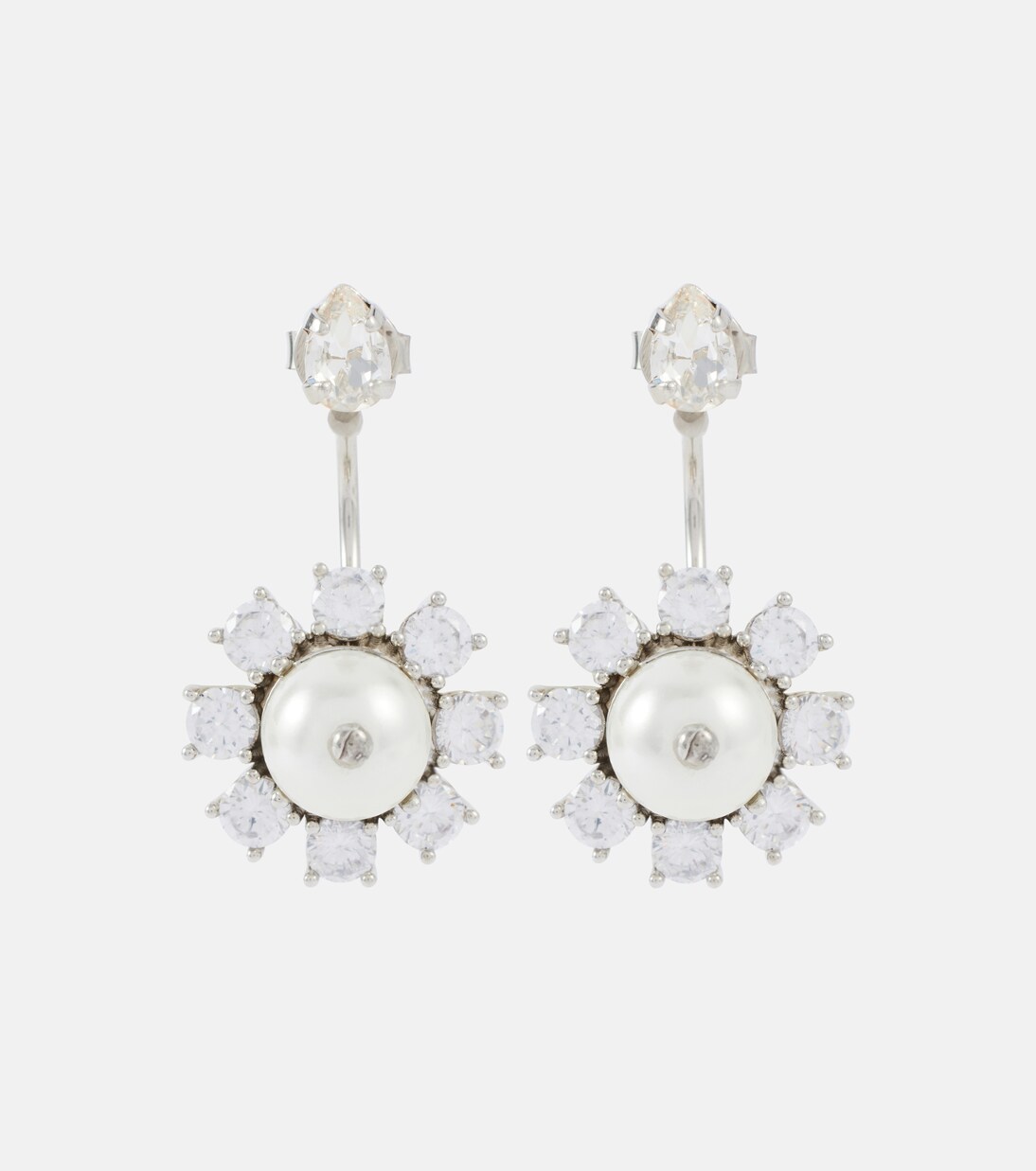 Orecchini Daisy con cristalli e perle bijoux | Simone Rocha