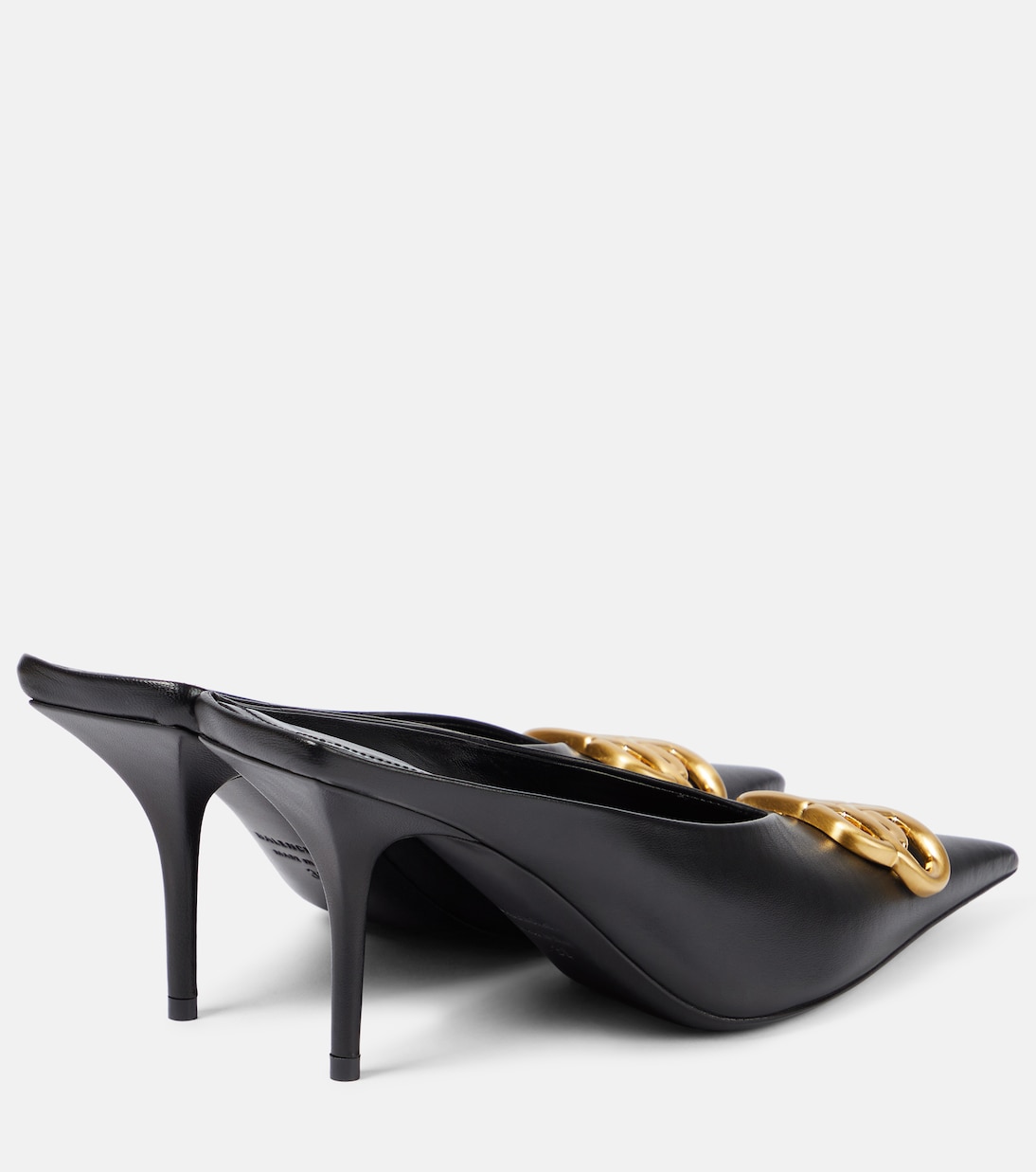 Mules Square Knife BB 80 en cuir | Balenciaga