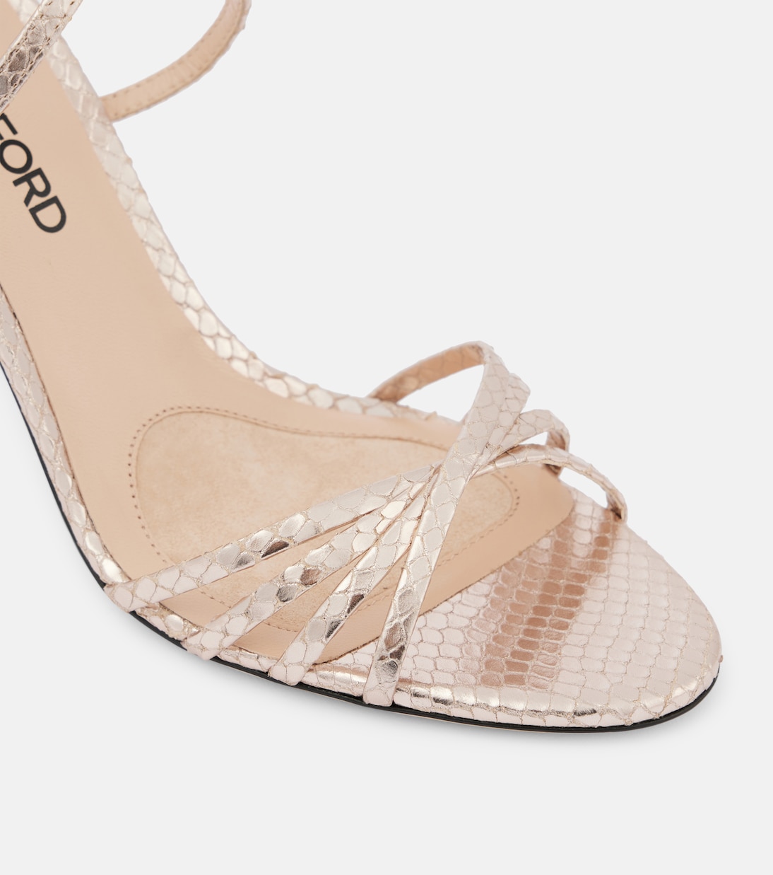 Sandali Ida 85 in pelle stampata | Tom Ford