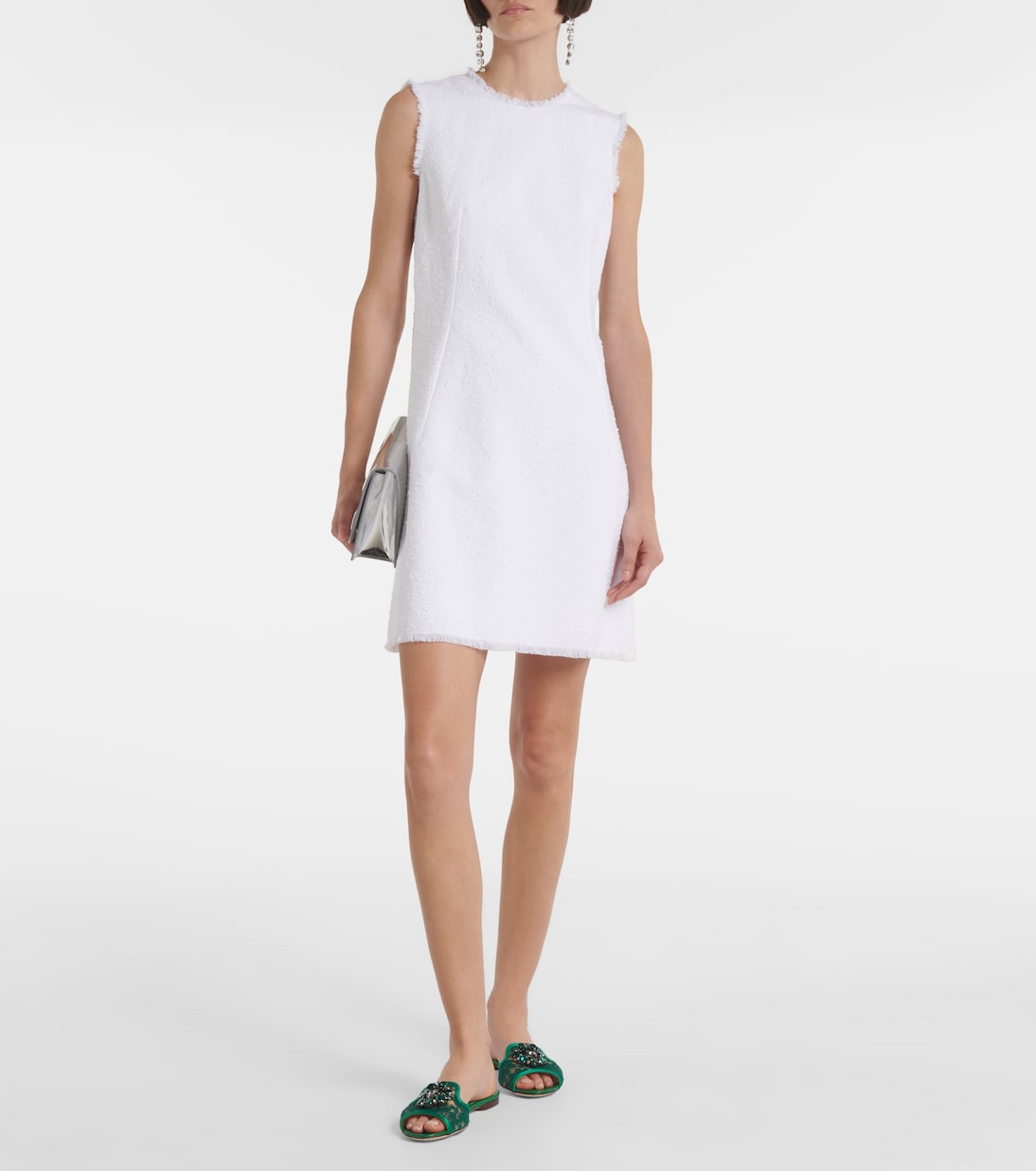 Sandali Bianca in pizzo con cristalli | Dolce&Gabbana