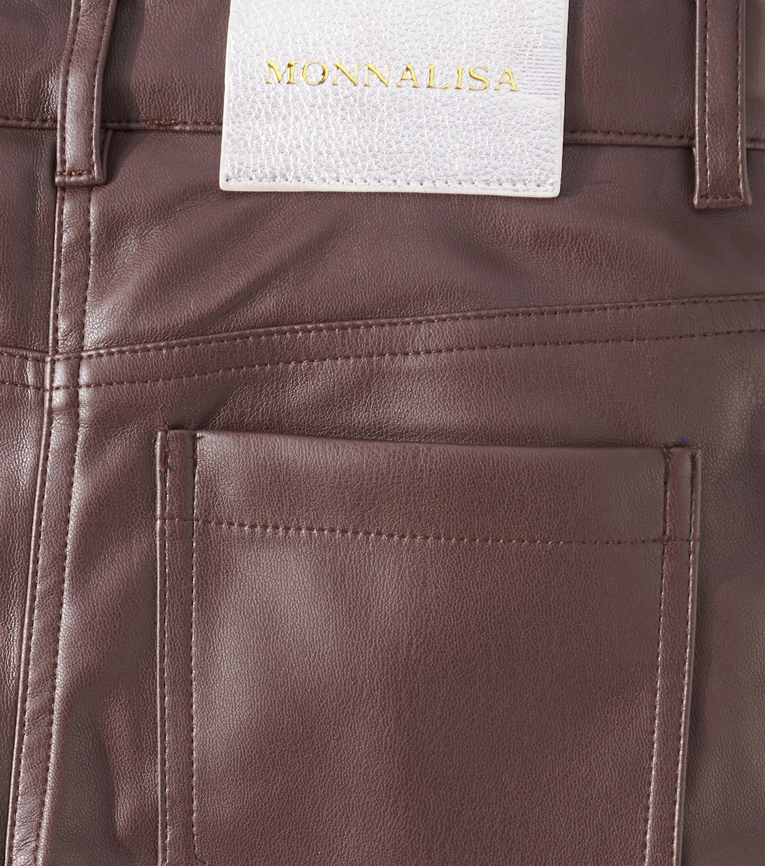 Pantaloni regular in similpelle | Monnalisa