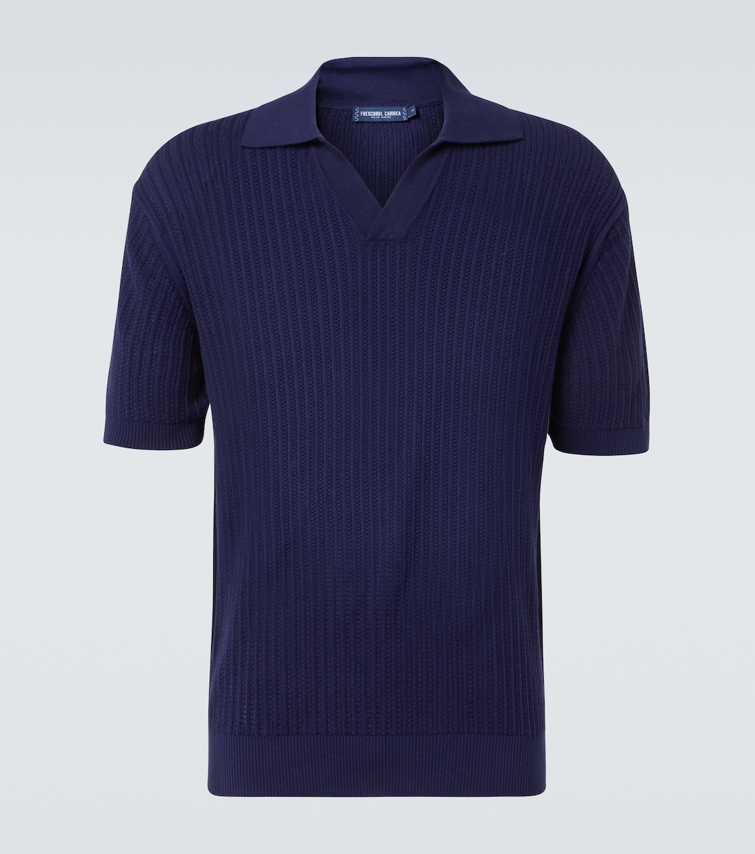 Polo Rino in maglia di cotone a coste | Frescobol Carioca