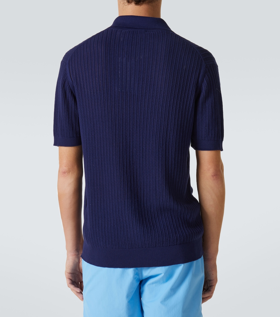 Polo Rino in maglia di cotone a coste | Frescobol Carioca