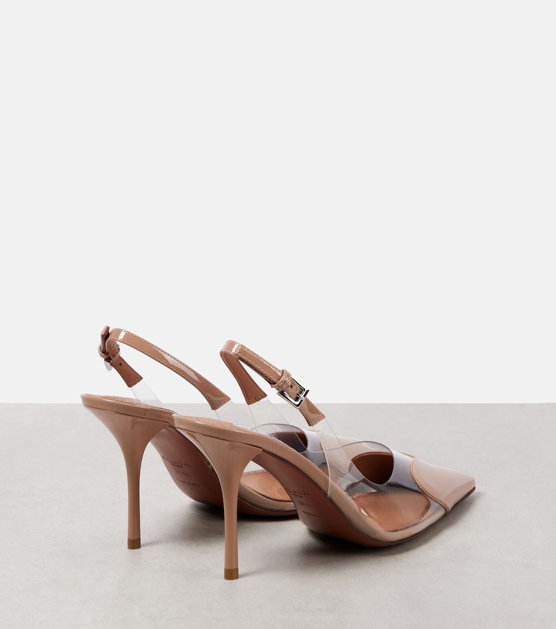 Escarpins Le Cœur 90 en cuir verni et PU | Alaïa