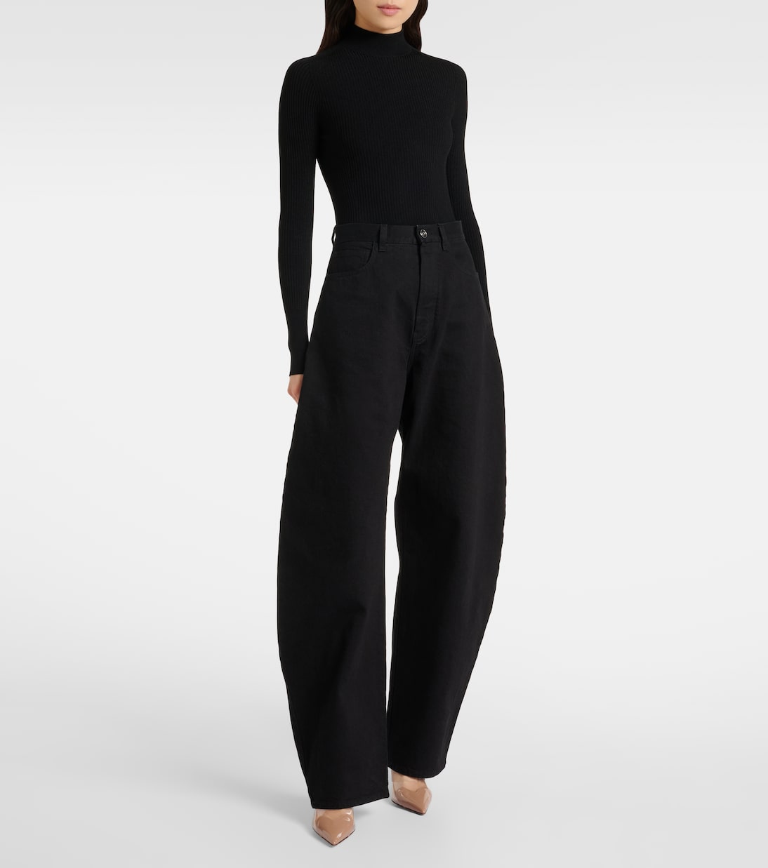 Escarpins Le Cœur 90 en cuir verni et PU | Alaïa