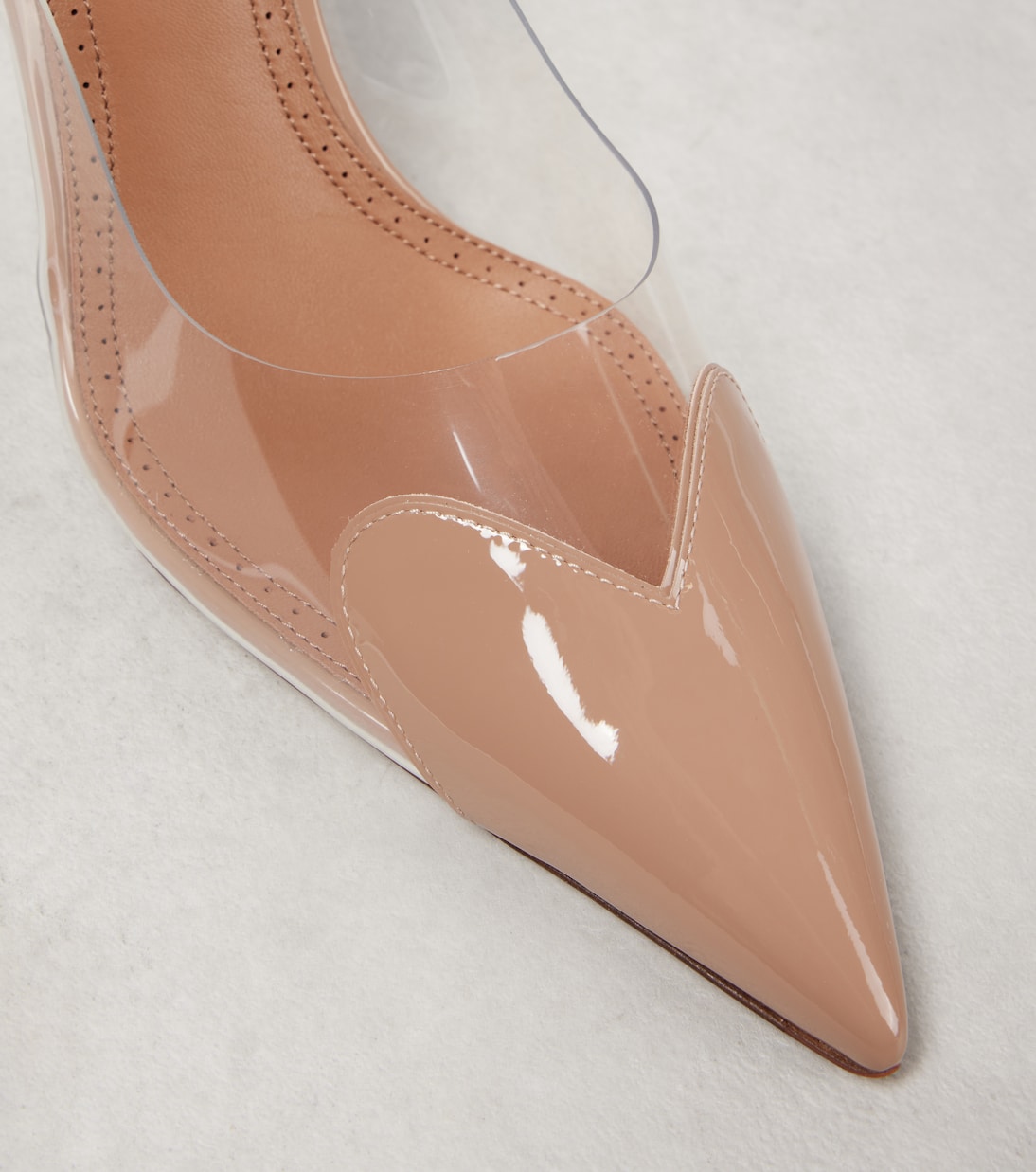 Escarpins Le Cœur 90 en cuir verni et PU | Alaïa
