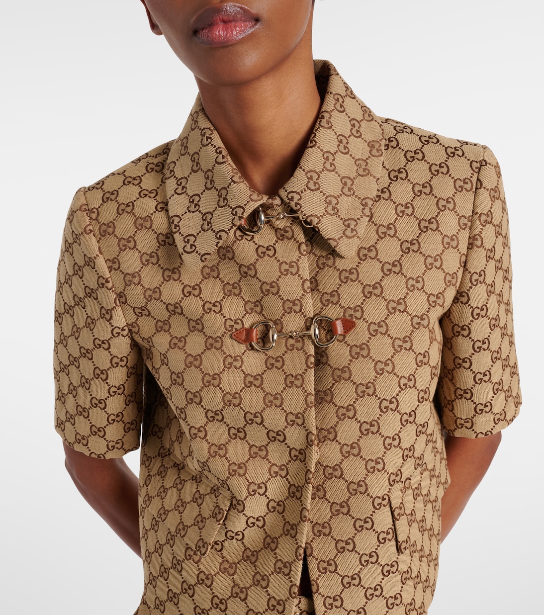 Jacke GG Horsebit aus Canvas | Gucci