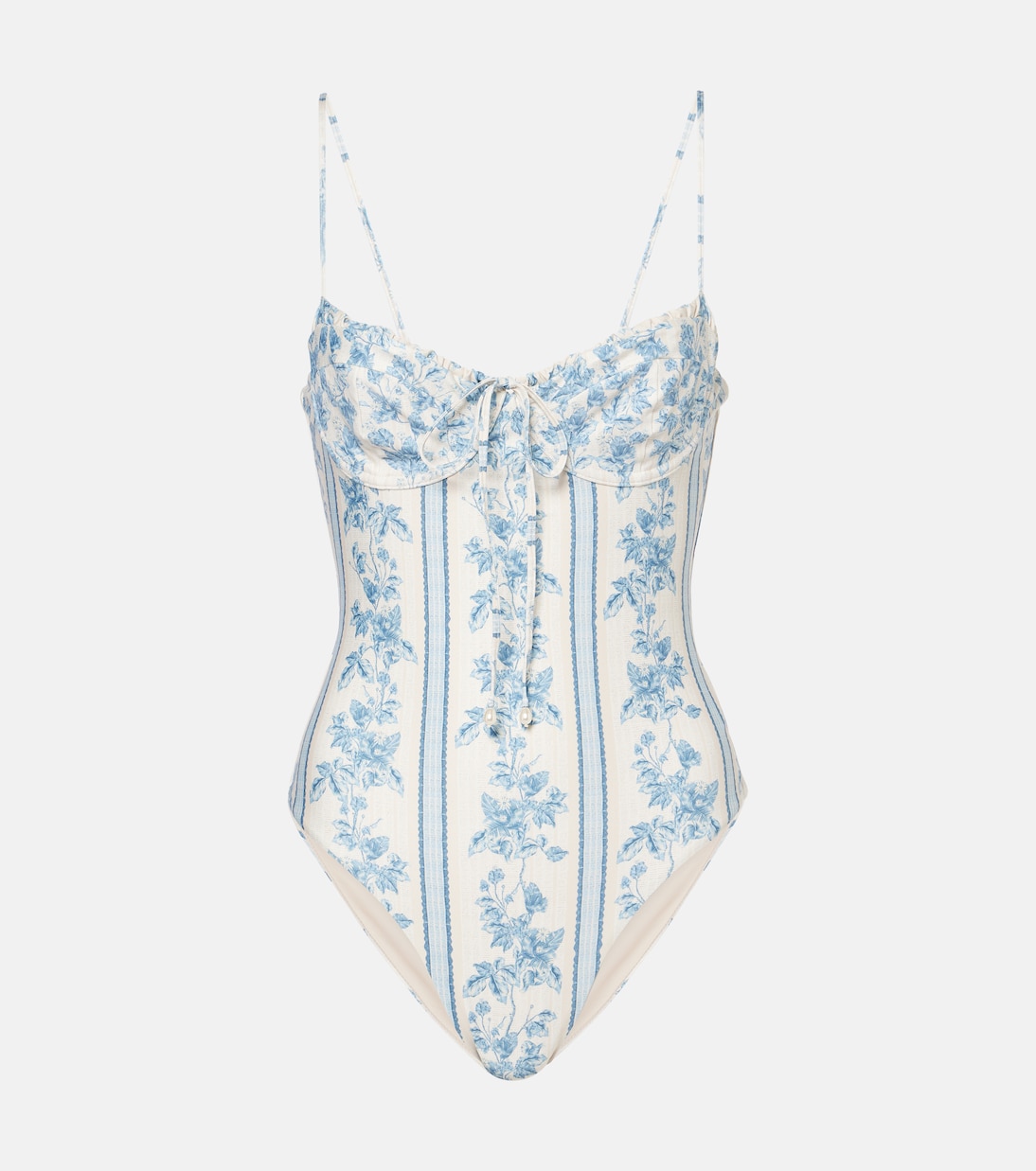 Costume intero Ebano a fiori | Agua by Agua Bendita
