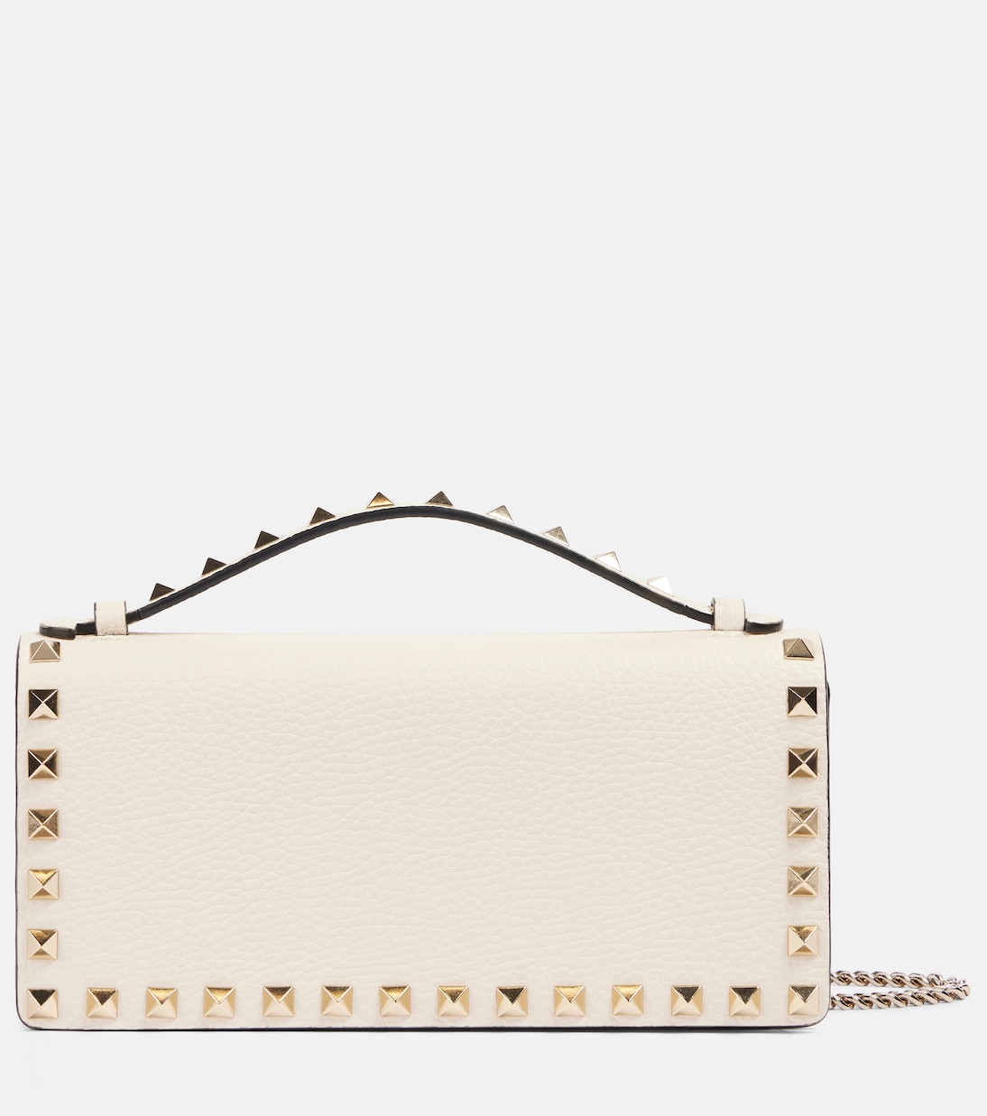 Portefeuille à chaîne Rockstud en cuir | Valentino Garavani