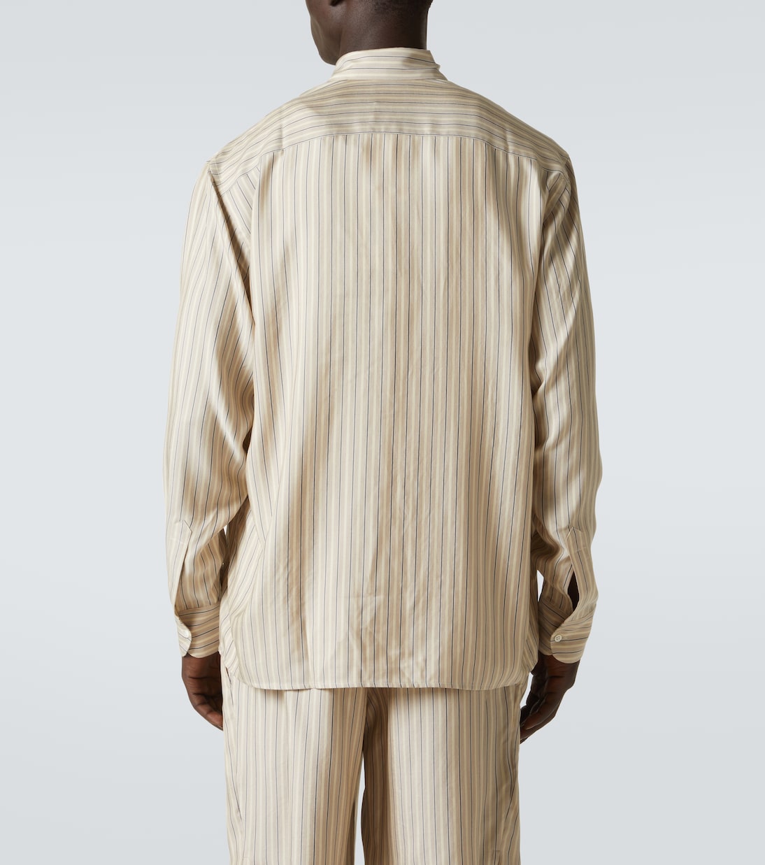 Camicia in seta a righe | Le Kasha