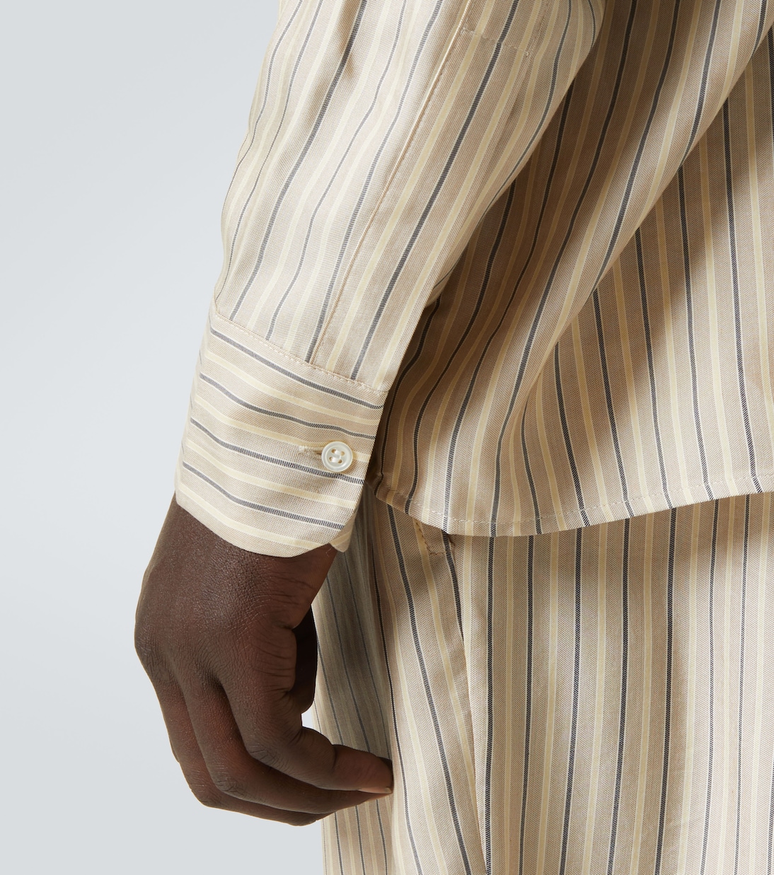 Camicia in seta a righe | Le Kasha