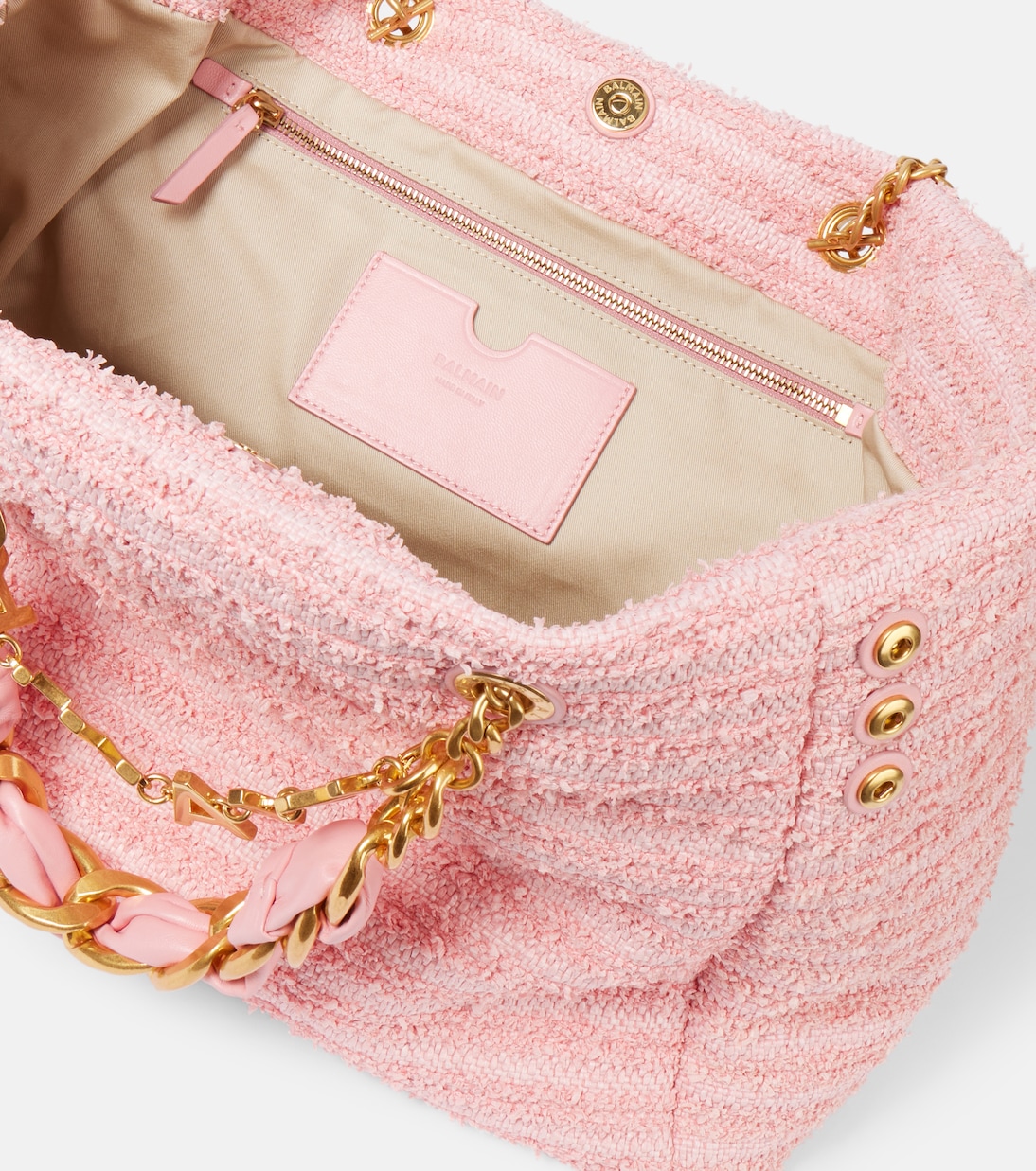 Cabas 1945 en raphia et cuir | Balmain