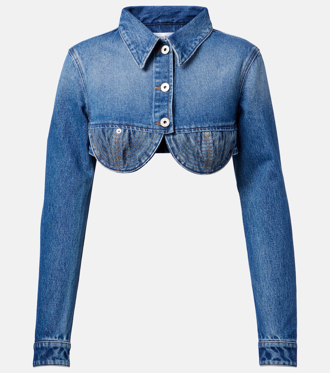Veste raccourcie en jean | Jean Paul Gaultier