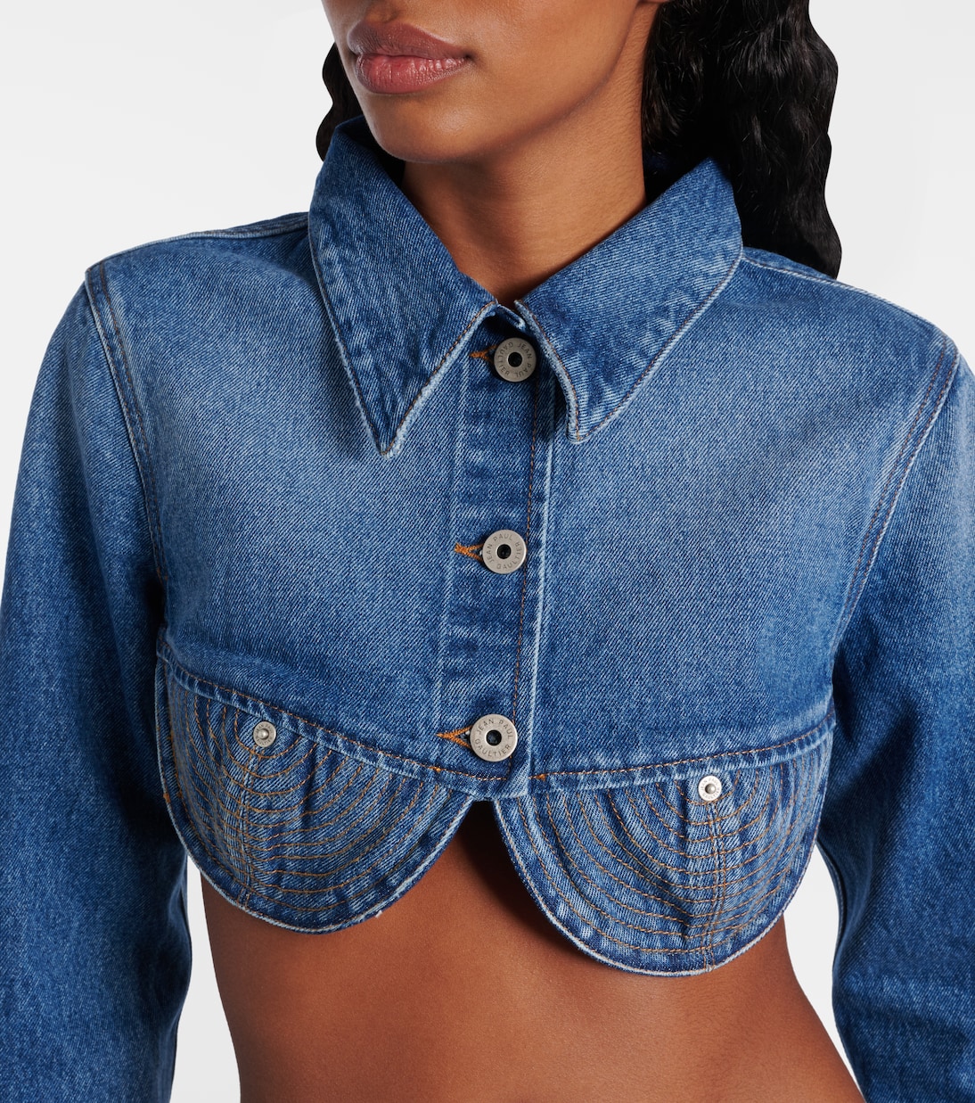Veste raccourcie en jean | Jean Paul Gaultier