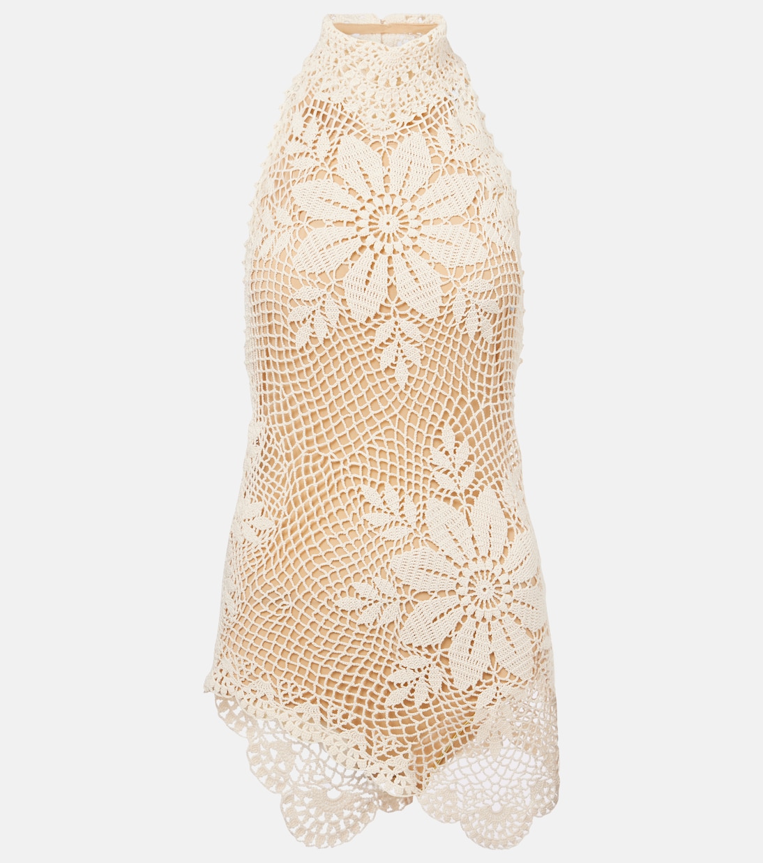 Top en crochet de coton à fleurs | Magda Butrym