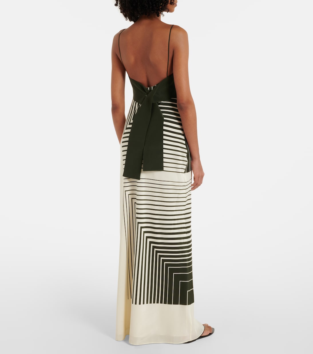 Leilana striped silk maxi dress | SIR