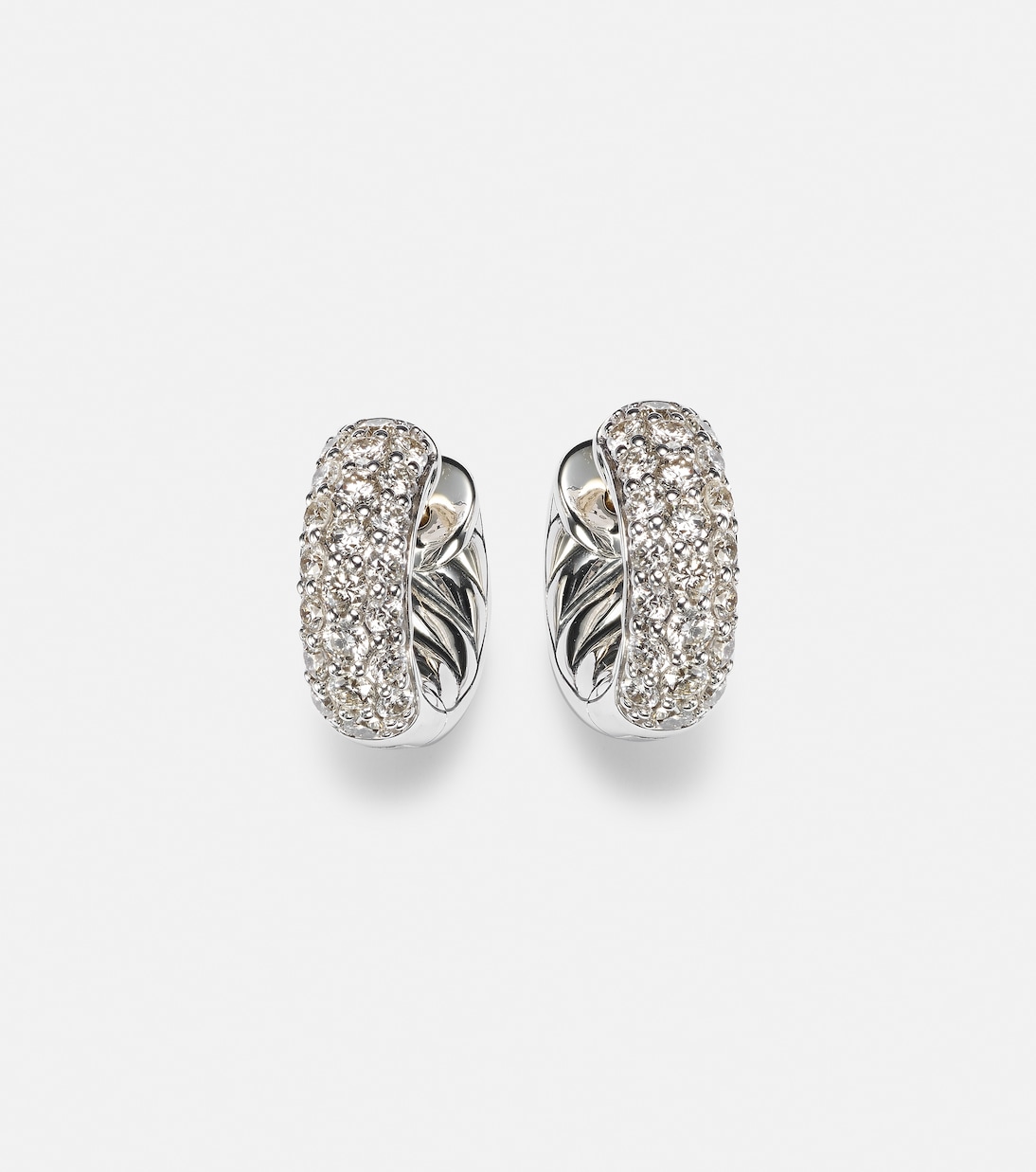 Orecchini a cerchio DY Mercer™ Micro con diamanti | David Yurman