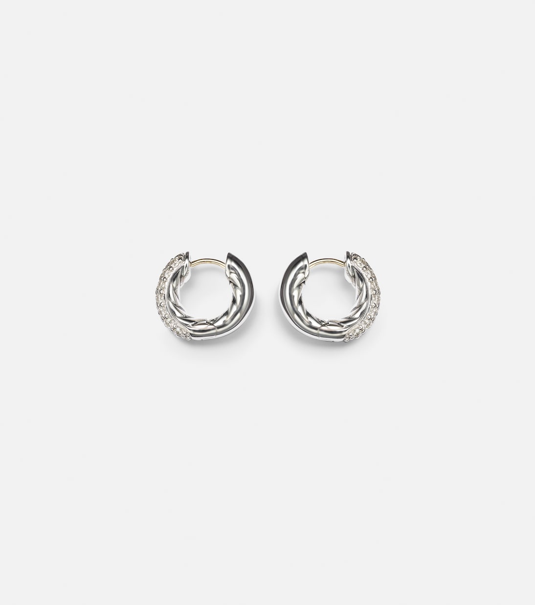 Orecchini a cerchio DY Mercer™ Micro con diamanti | David Yurman